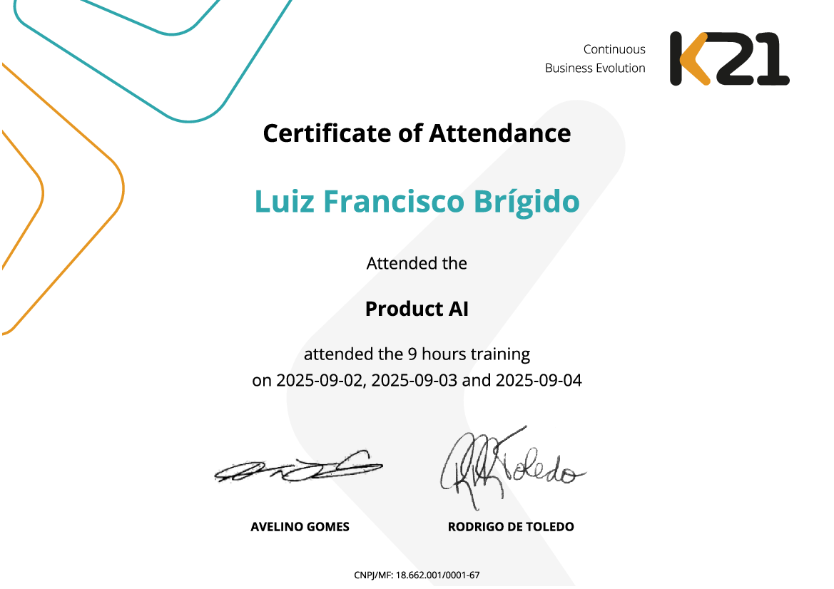 Certificado K21